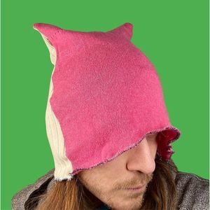 Cat ears hat barbie pink hello kitty unisex beanie cashmere